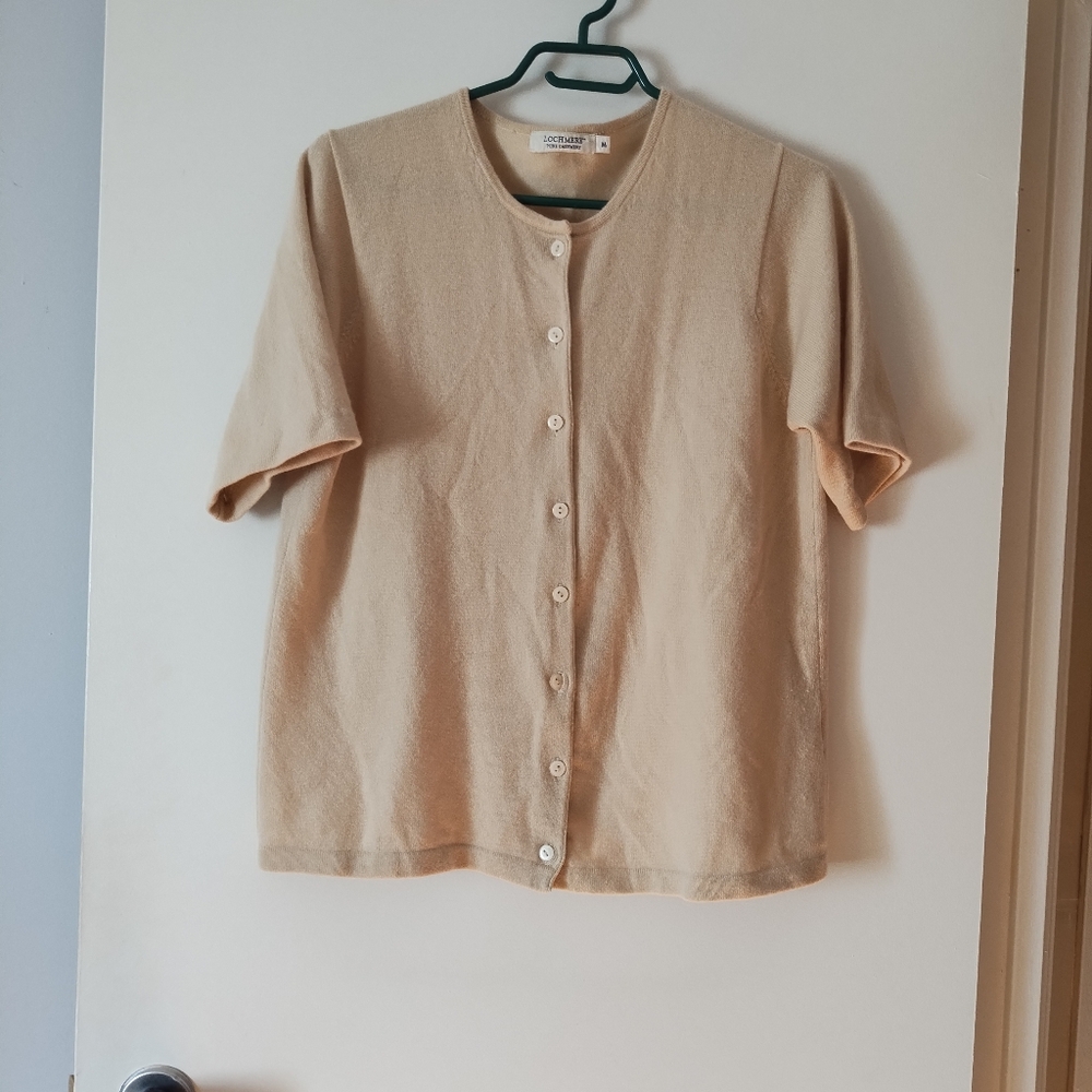 LOCHMERE 100% Cashmere Beige Sweater M